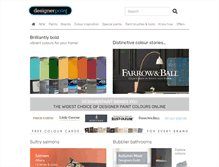 Tablet Screenshot of designerpaint.com